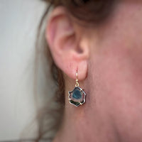 Blue, Pink, and Green Tourmaline Earrings